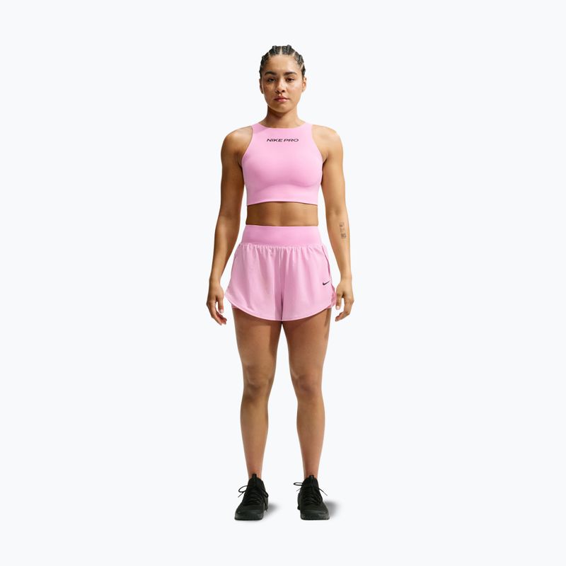 Biustonosz treningowy Nike Pro Sculpt pink rise/black 2