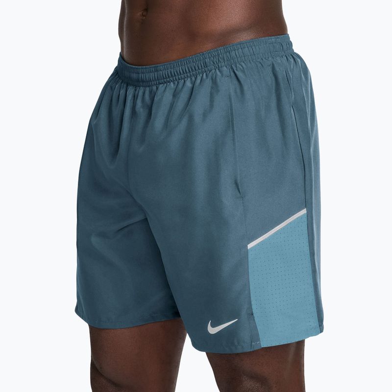 Spodenki do biegania męskie Nike Miler Dri-Fit 2in1 7" smokey blue/cerulean 3