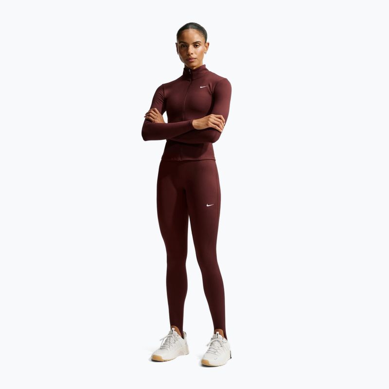 Legginsy treningowe damskie Nike One mystic dates/white 2