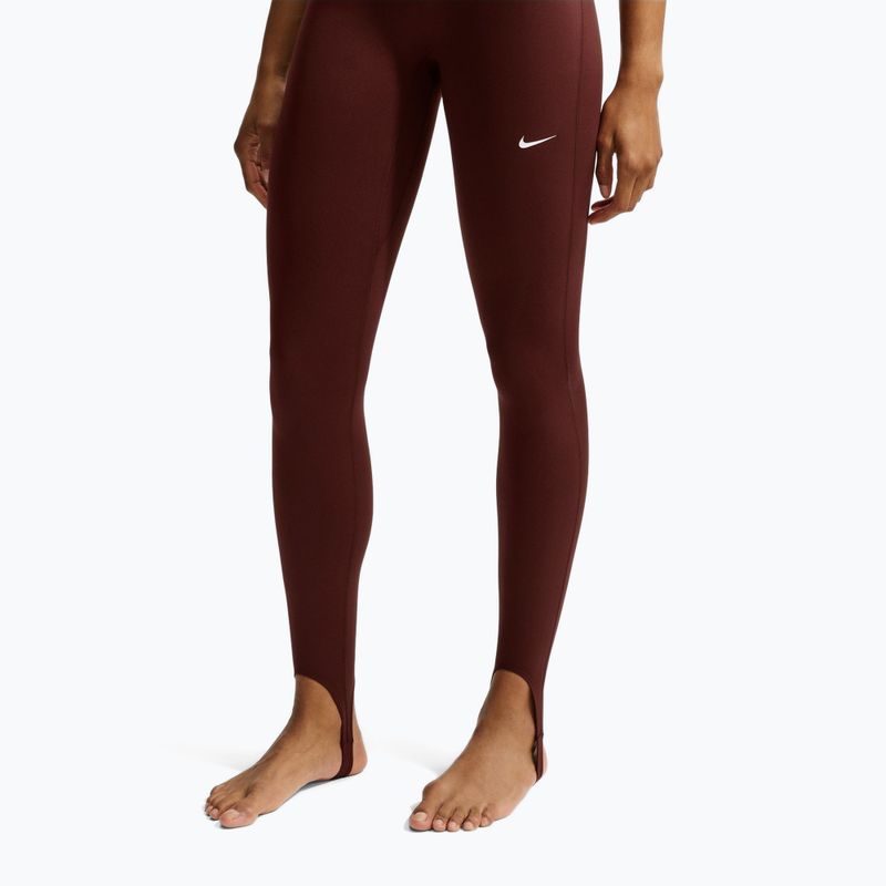 Legginsy treningowe damskie Nike One mystic dates/white 4