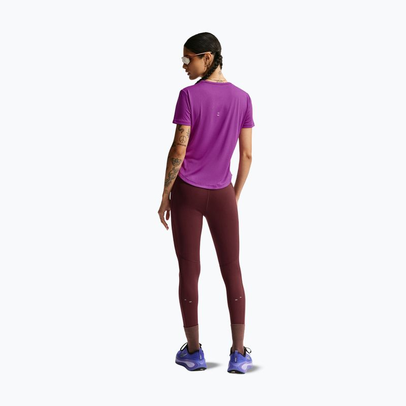 Legginsy do biegania damskie Nike Tempo Swoosh Run High-Waisted 7/8 mystic dates/white 3