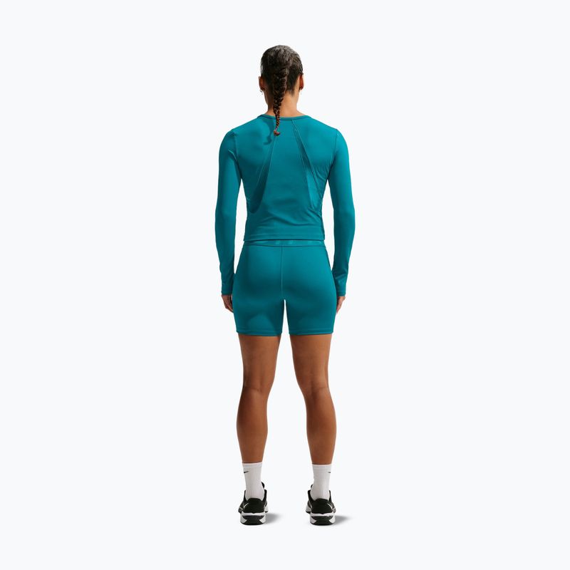 Longsleeve treningowy damski Nike Pro Sculpt bright spruce/bright spruce 3
