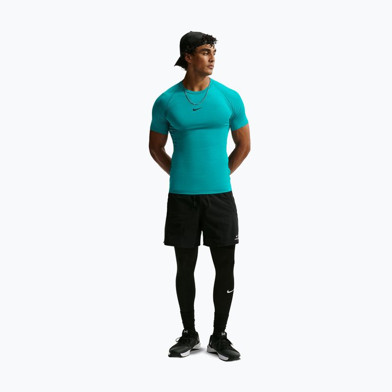 Koszulka treningowa męska Nike Pro Dri-Fit Tight SS Fitness energy/black 2