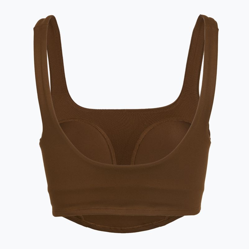 Biustonosz treningowy damski Nike One cacao wow 5
