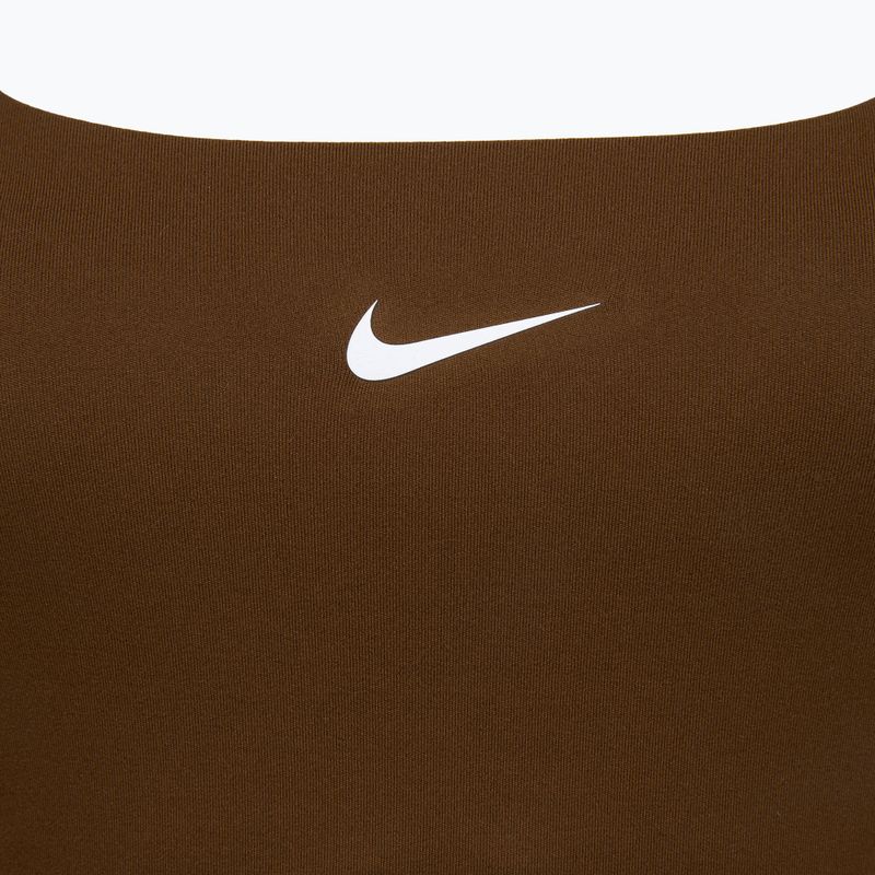 Biustonosz treningowy damski Nike One cacao wow 6