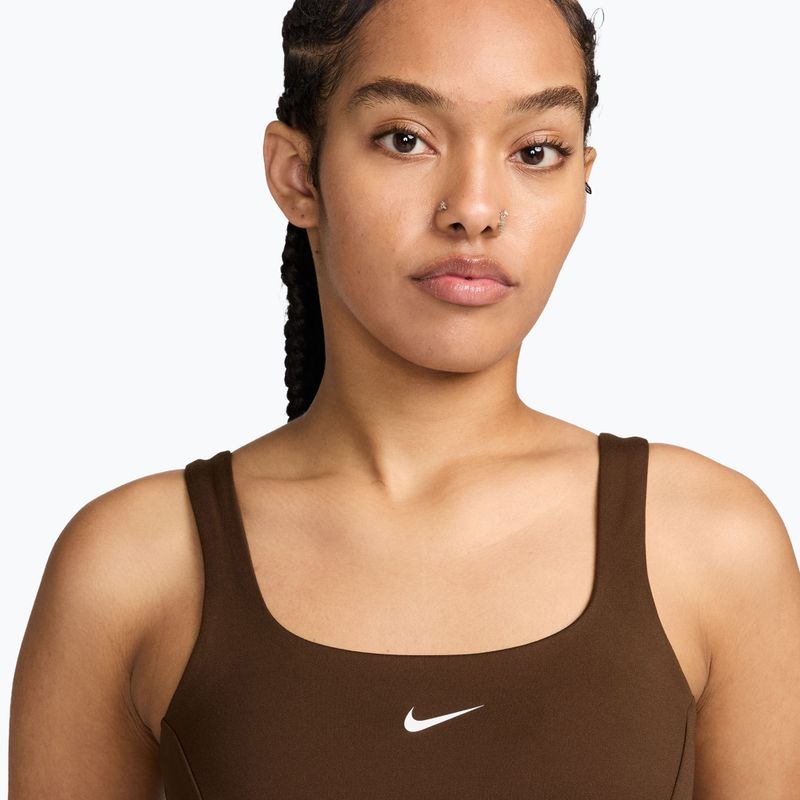 Biustonosz treningowy damski Nike One cacao wow 3