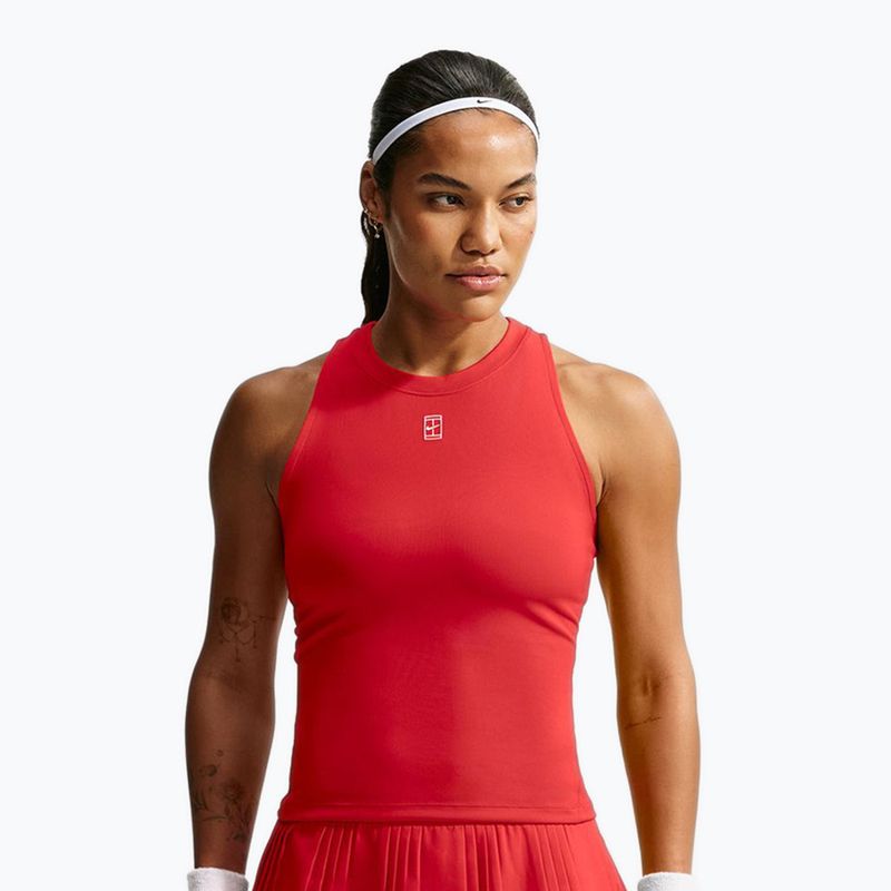 Koszulka tenisowa dziecięca Nike Court Advantage university red/white