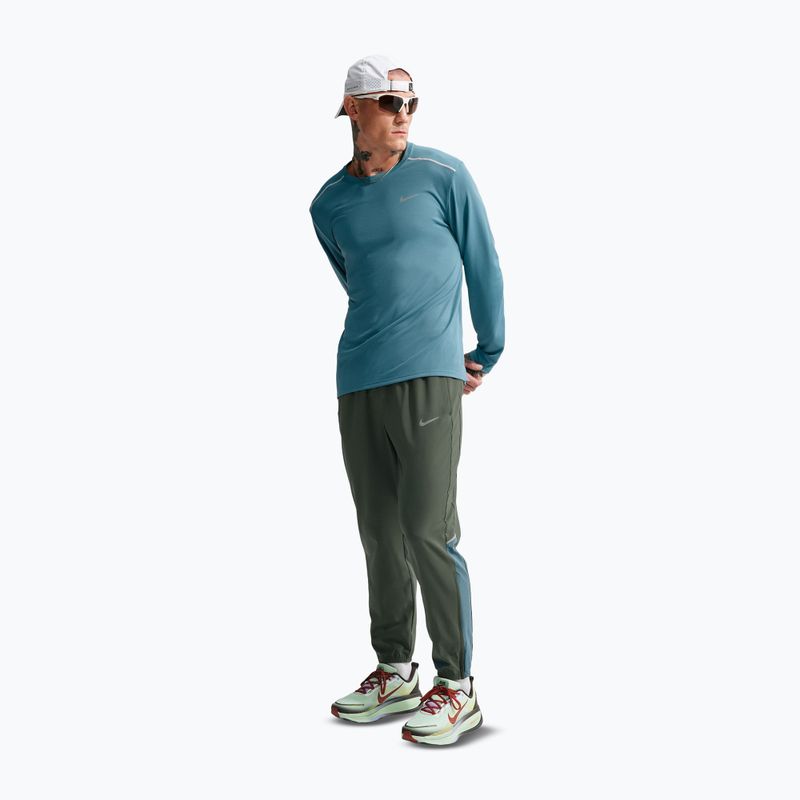 Spodnie do biegania męskie Nike Miler Dri-Fit Woven camo green/mineral slate 2