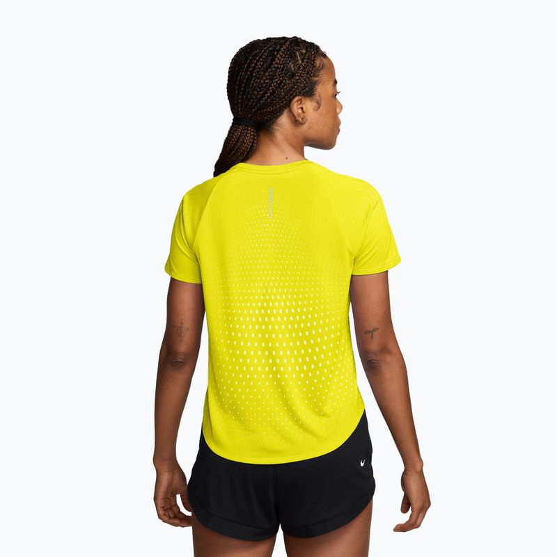 Koszulka do biegania damska Nike Swift Aero-FIT lemon venom/white 2