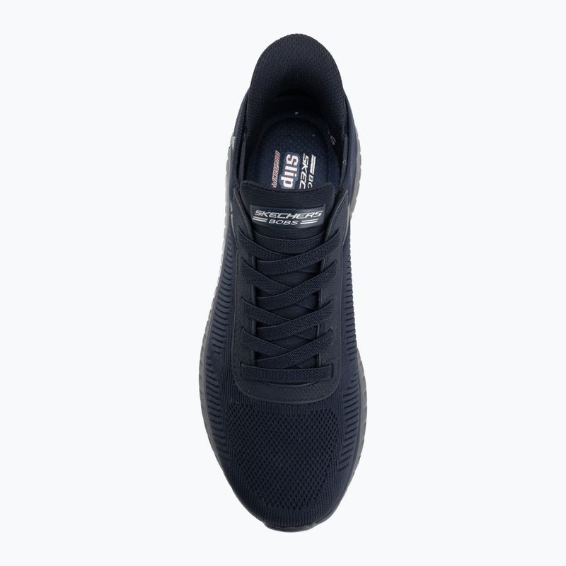 Buty męskie SKECHERS Bobs Squad Chaos Solid Step blue 5