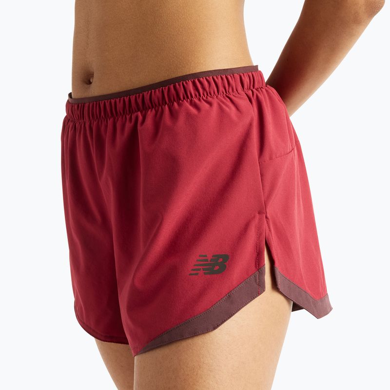 Spodenki do biegania damskie New Balance Run Essentials 3" Short podium red 4