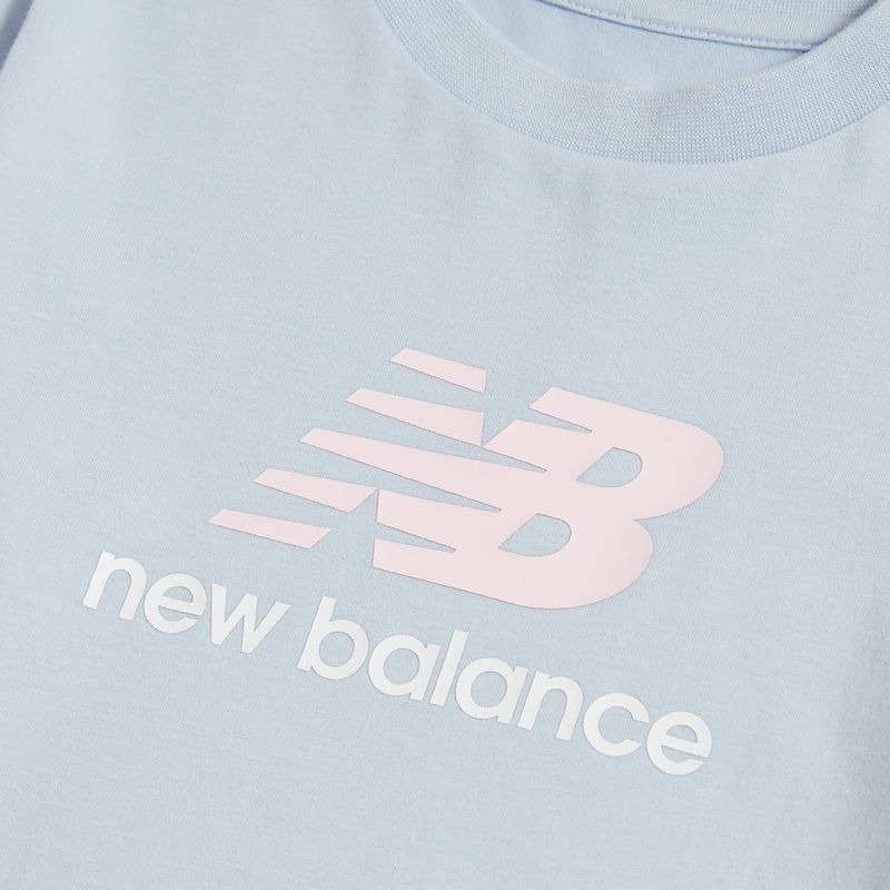 Koszulka dziecięca New Balance Jersey Stacked Logo Tee oxford blue 3