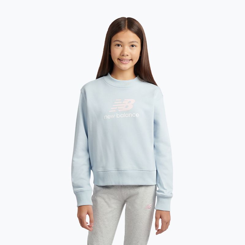 Bluza dziecięca New Balance FT Stacked Logo Crew oxford blue 2