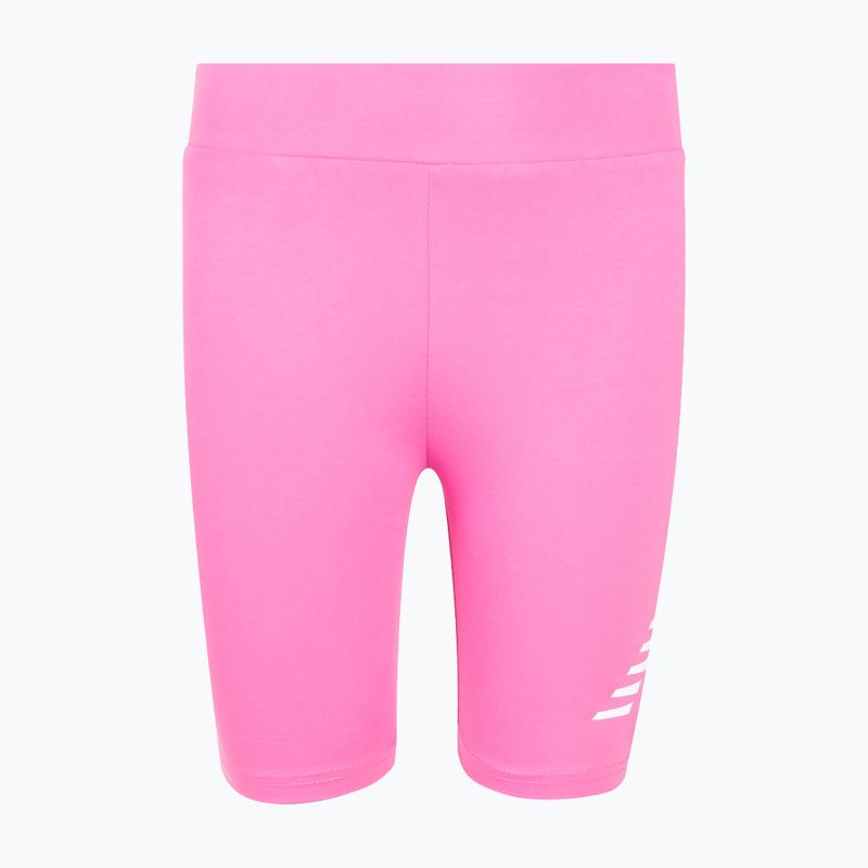 Spodenki dziecięce New Balance Stacked Logo Cycle pink satin
