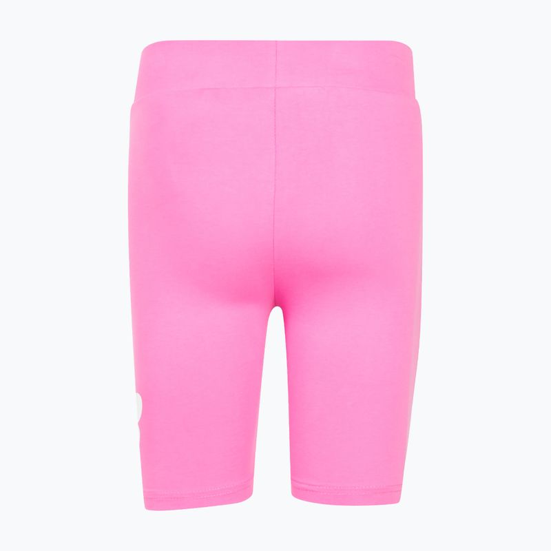 Spodenki dziecięce New Balance Stacked Logo Cycle pink satin 2