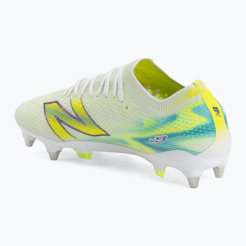 Buty piłkarskie New Balance Furon Elite V9 SG white/alkaline green 3