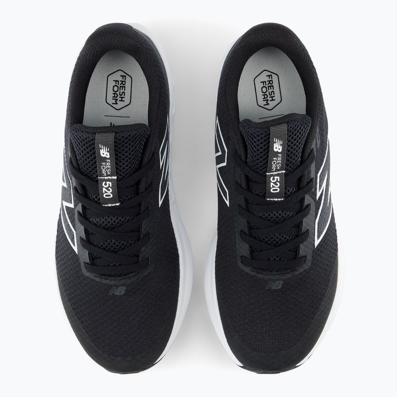 Buty do biegania dziecięce New Balance 520's Lace V9 black/white/black 14