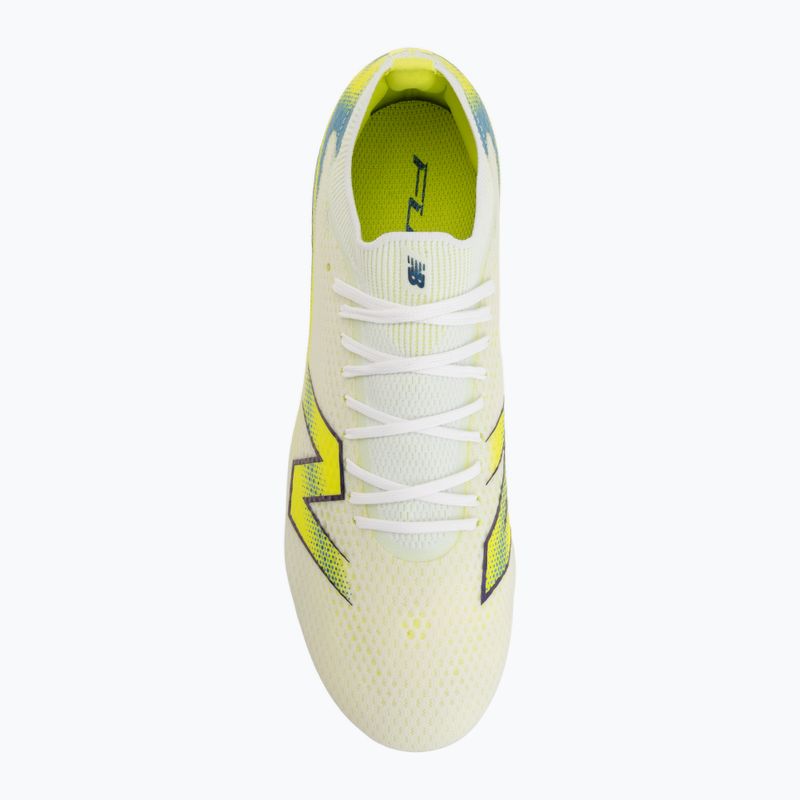 Buty piłkarskie New Balance Furon Pro V9 SG white/alkaline green 5