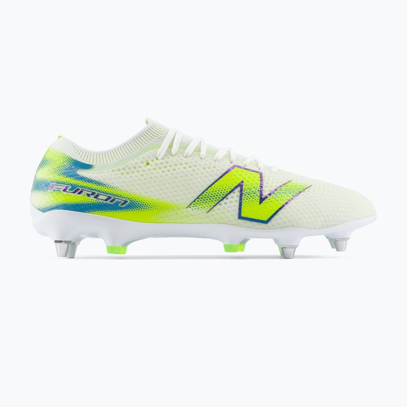 Buty piłkarskie New Balance Furon Pro V9 SG white/alkaline green 9
