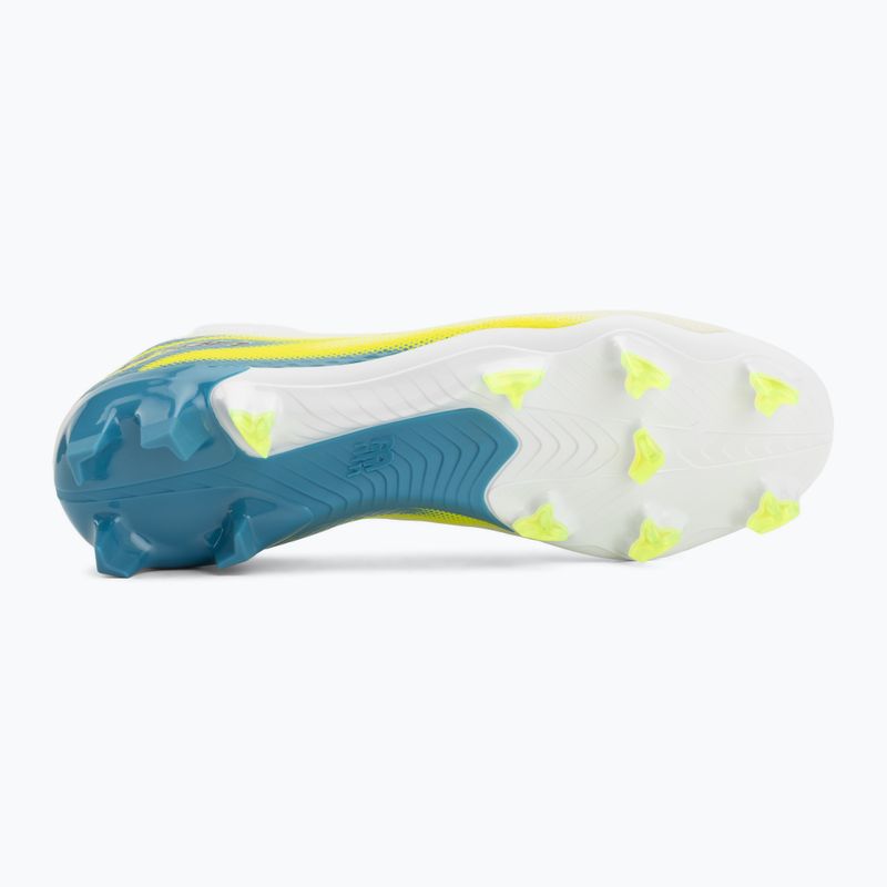 Buty piłkarskie New Balance Furon Team V9 FG white/alkaline green 4