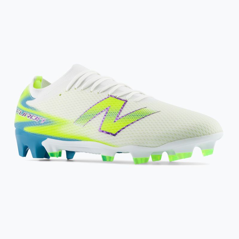 Buty piłkarskie New Balance Furon Team V9 FG white/alkaline green 8