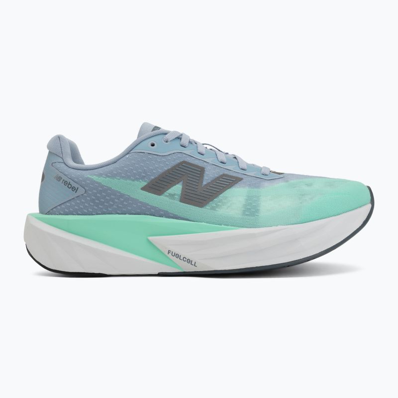 Buty do biegania męskie New Balance FuelCell Rebel V5 light arctic grey/bright mint 2