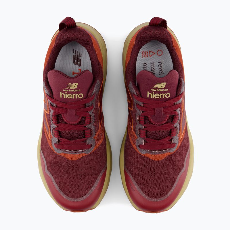 Buty do biegania męskie New Balance Fresh Foam X Hierro V9 mulled wine/neo flame 10