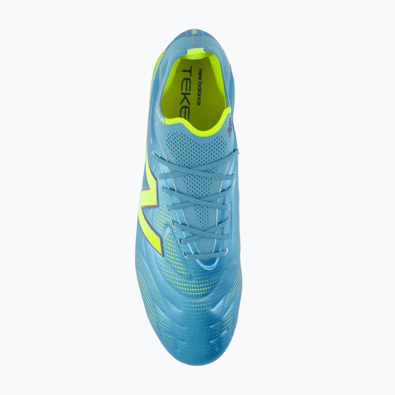 Buty piłkarskie New Balance Tekela Elite Low V5 SG metallic blue/alkaline green/team navy 11