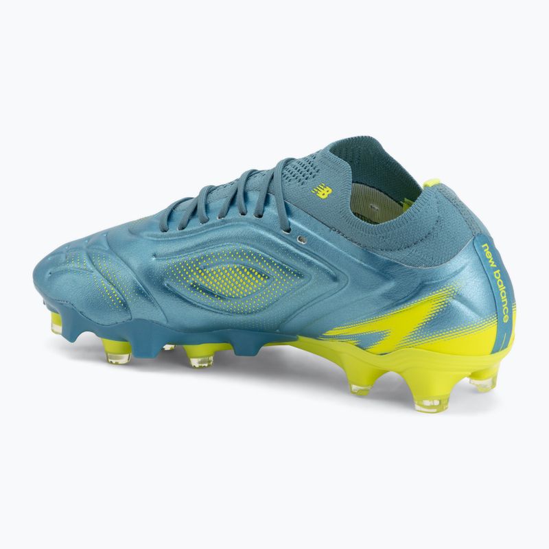 Buty piłkarskie New Balance Tekela Pro Low V5 FG metallic blue/alkaline green/Team Navy 3