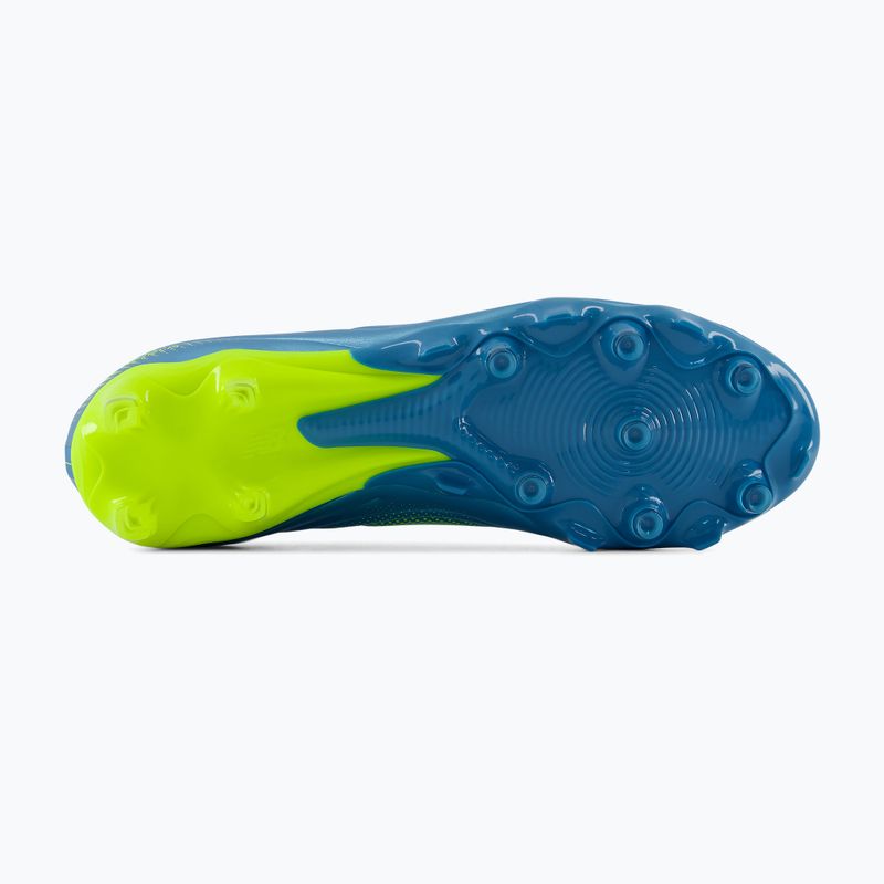 Buty piłkarskie New Balance Tekela Team Low V5 FG metallic blue/alkaline green/team navy 11