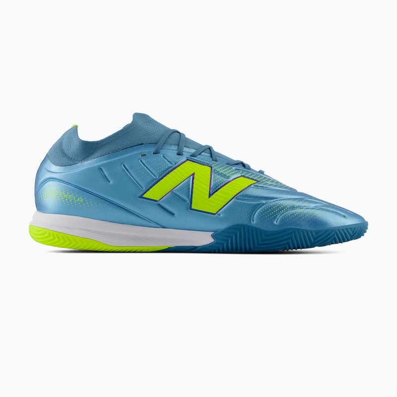 Buty piłkarskie New Balance Tekela Team Low V5 IN metallic blue/alkaline green/team navy 9