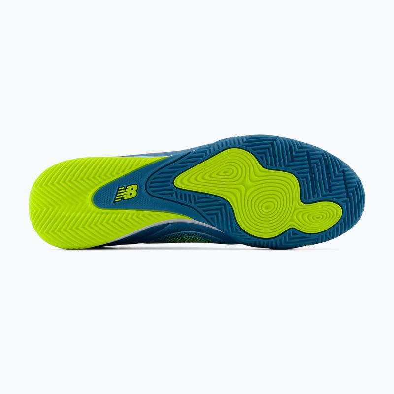 Buty piłkarskie New Balance Tekela Team Low V5 IN metallic blue/alkaline green/team navy 11