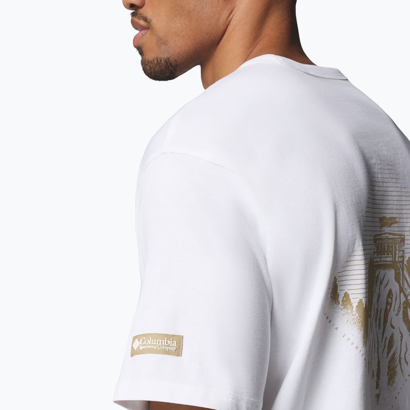 Koszulka męska Columbia CSC Heavyweight Back Graphic Tee white/heritage 6