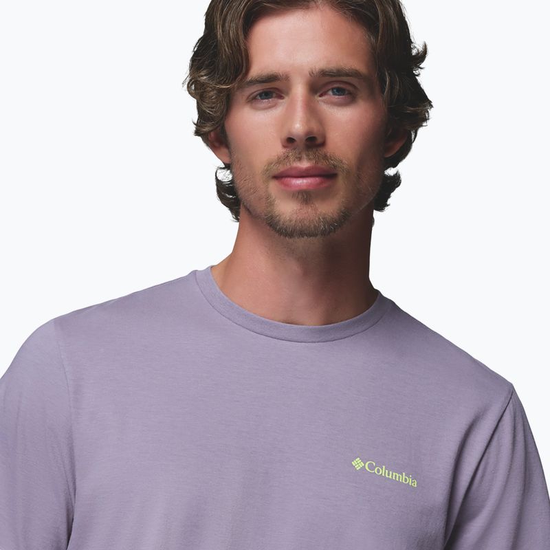 Koszulka męska Columbia CSC Basic Logo Back Tee shale purple/linework c badge 4
