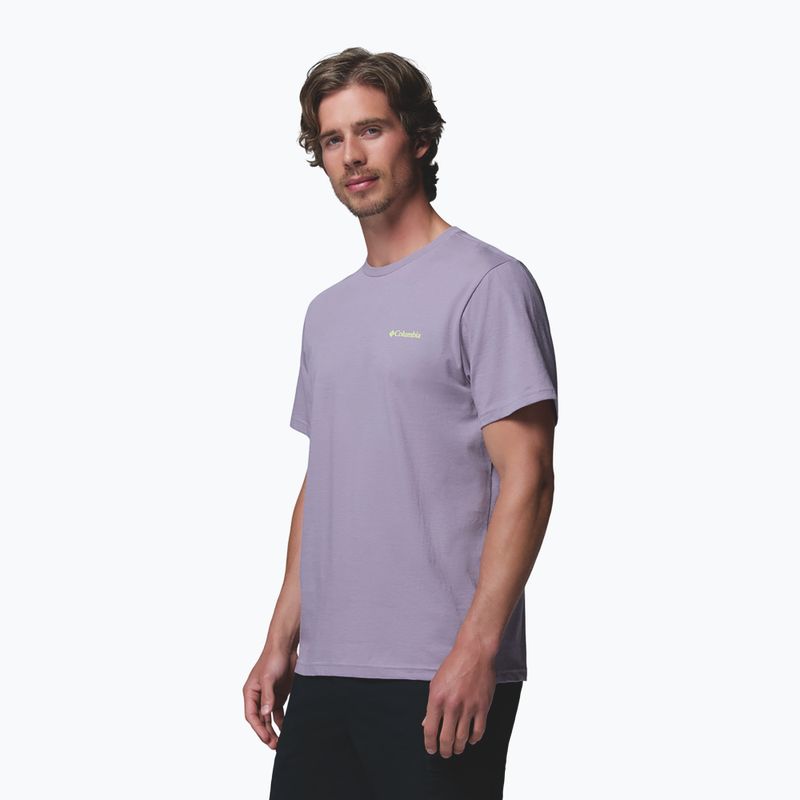Koszulka męska Columbia CSC Basic Logo Back Tee shale purple/linework c badge 5
