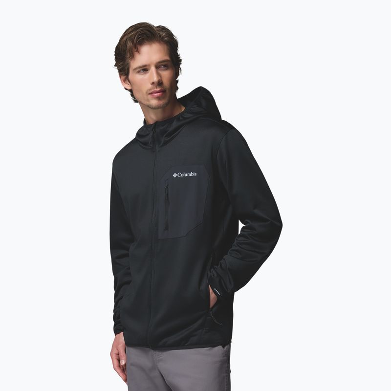 Bluza trekkingowa męska Columbia Tall Heights Hdd Grid Fleece Full Zip black 4