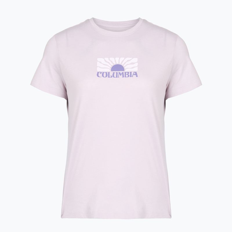 Koszulka damska Columbia Ruby Springs Graphic Fitted lavender pearl/brandrise