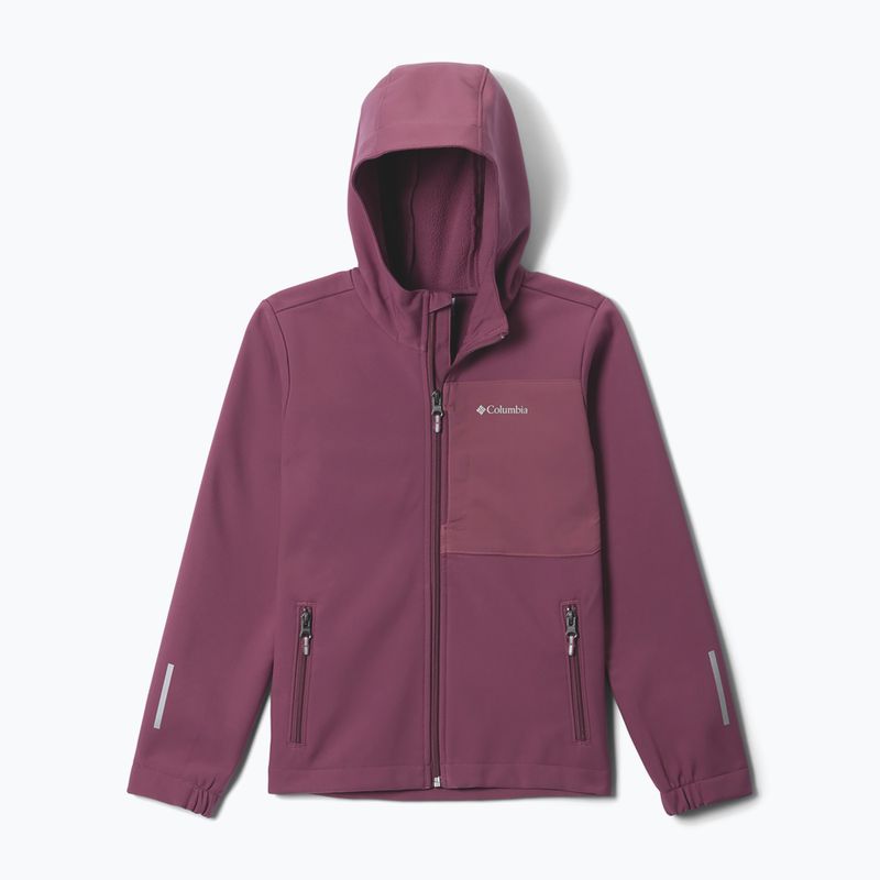 Kurtka softshell dziecięca Columbia Ascender Hooded Softshell antique mauve