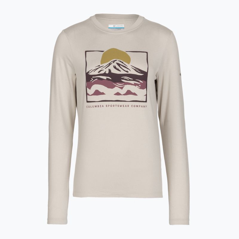 Longsleeve damski Columbia Parsons Point Graphic Tee dark stone heather/all terrain 6