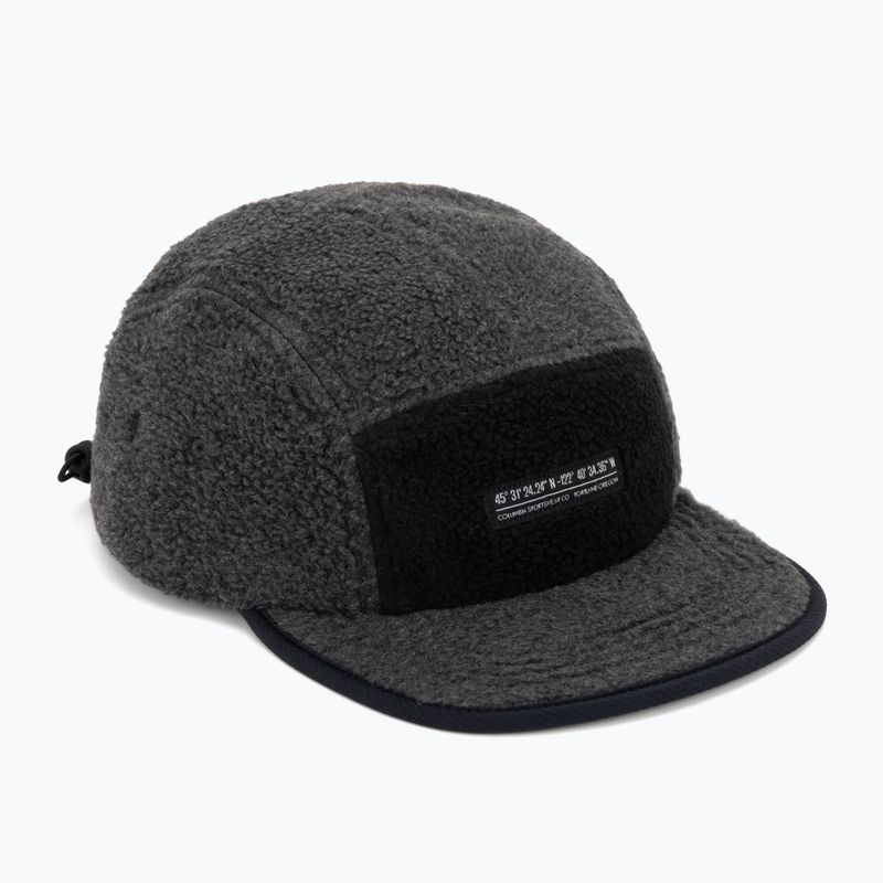 Czapka z daszkiem Columbia Creek Side Thermal 5 Panel charcoal heather fleece/black ripstop