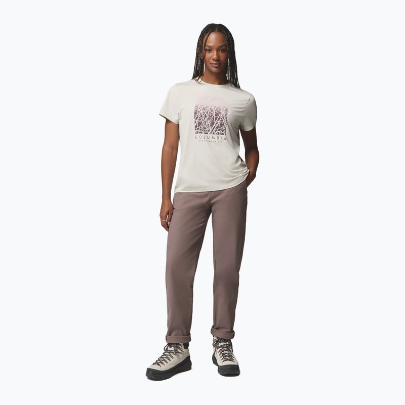 Koszulka damska Columbia Parsons Point Graphic Tee dark stone heather/treescape 2