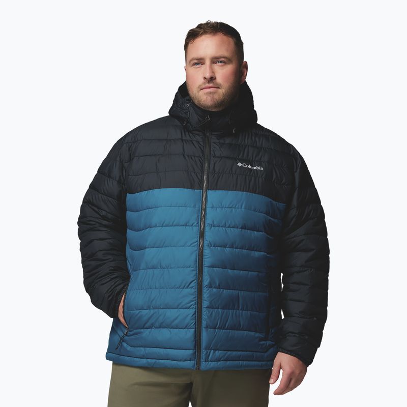 Kurtka męska Columbia Powder Lite II Hooded phoenix blue/black