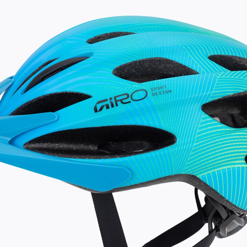 Kask rowerowy dziecięcy Giro Raze matte blue/green 7