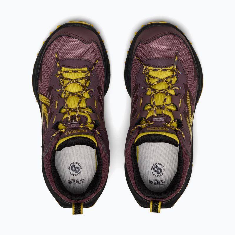 Buty trekkingowe dziecięce KEEN Zionic Mid Wp huckleberry/mango mint 12