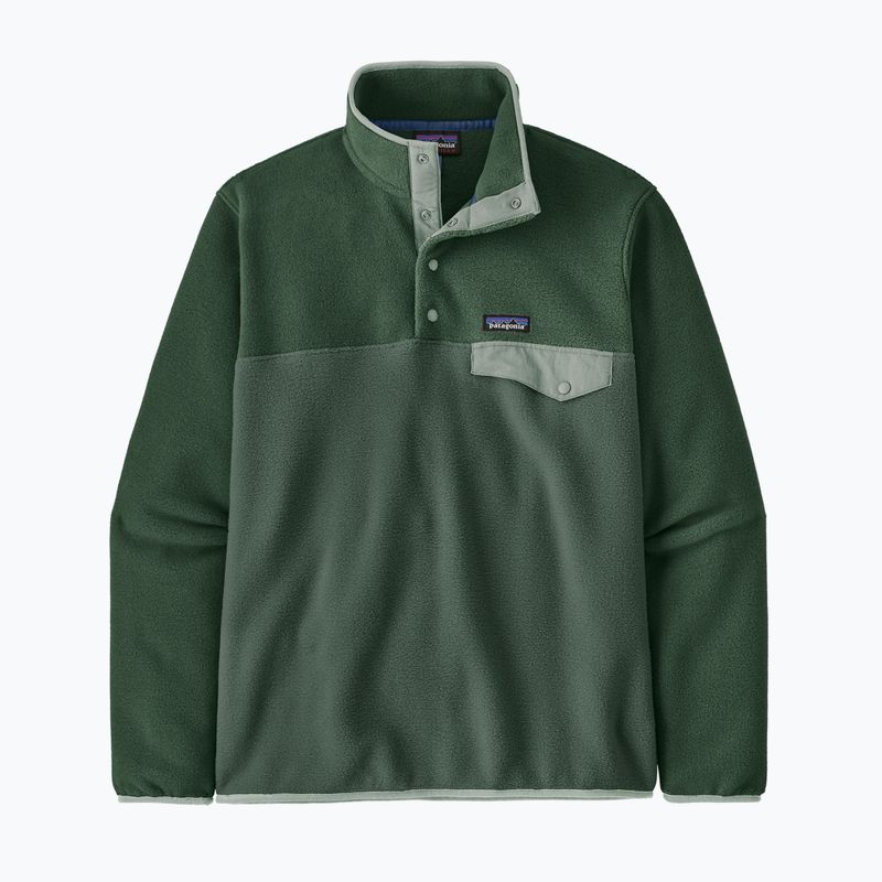 Bluza polarowa męska Patagonia Lightweight Synchilla Snap-T Pullover canopy green