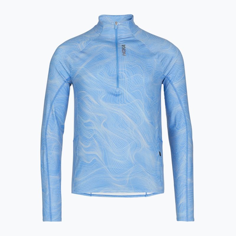 Bluza do biegania męska HOKA Skyform Half Zip CLF PRT mineral blue