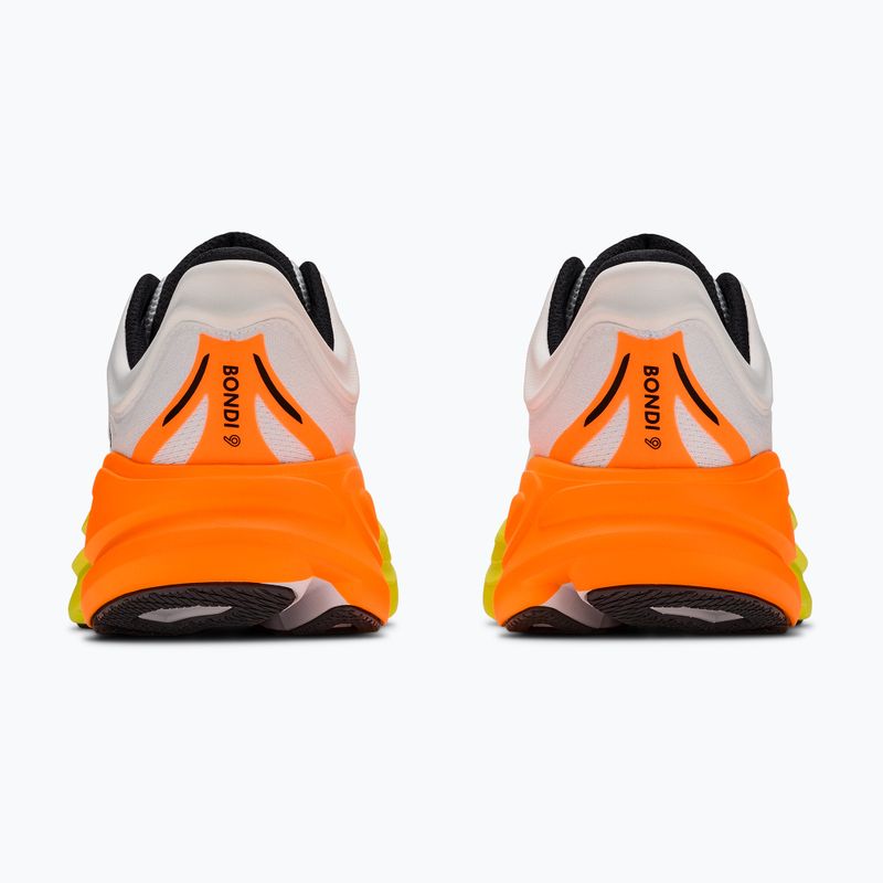 Buty do biegania męskie HOKA Bondi 9 white/neon tangerine 11