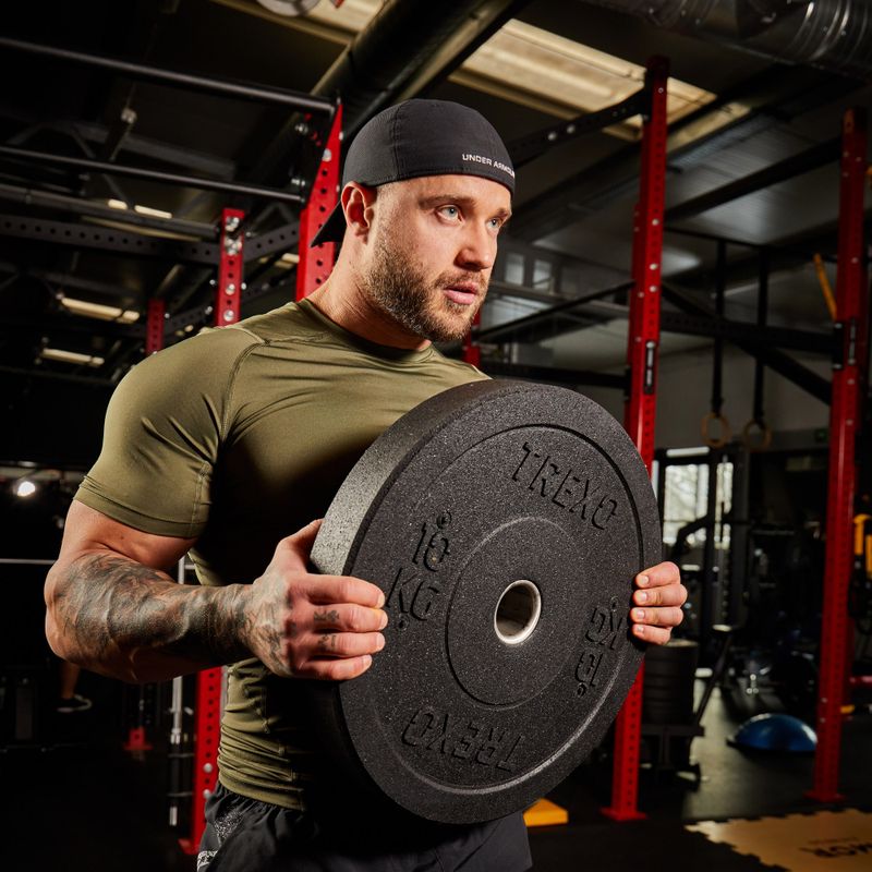 Obciążenie bumperowe olimpijskie XTREXO TRX-BMP010 10 kg czarne 9