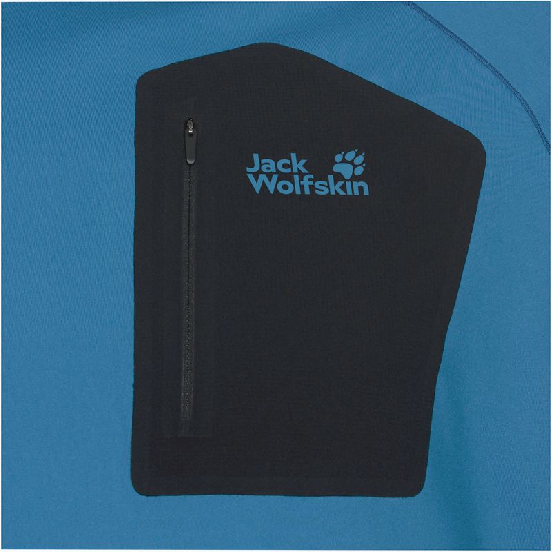 Longsleeve męski Jack Wolfskin Prelight Trail Crew aurora blue 7