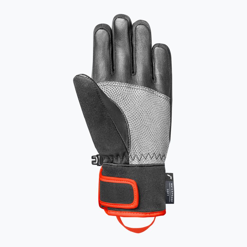 Rękawice narciarskie dziecięce Reusch Worldcup Warrior R-Tex XT Junior black/silver/fluo red 4